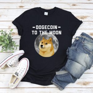 Shiba Dogecoin To The Moon Shirt